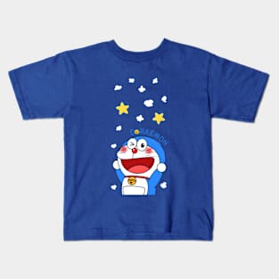 doraemon happy Kids T-Shirt